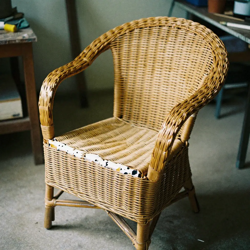 Garden furniture restoration workshop